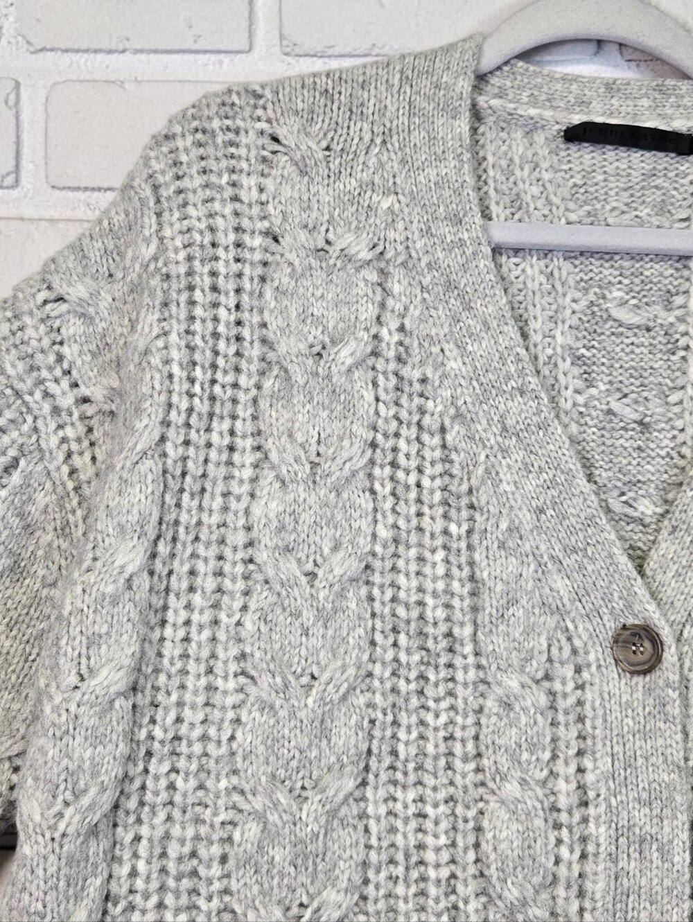 Jenni Kayne Alpaca Wool Cocoon Cardigan Gray Relaxed Oversize Sweater Size XXS - Picture 7 of 16